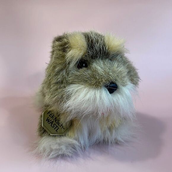 Vintage Tiere Mit Herz Plush Terrier Dog Stuffed Animal with Heart With Tag 8” - Picture 2 of 10